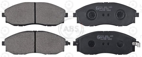Комплект тормозных колодок, дисковый тормоз ABS 37130