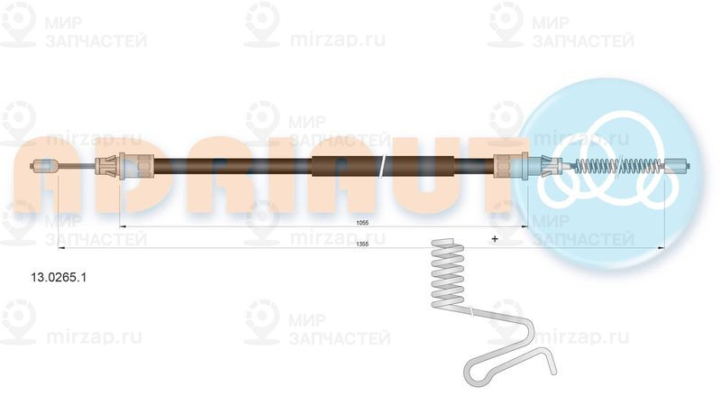 Тросик, cтояночный тормоз ADRIAUTO 1302651