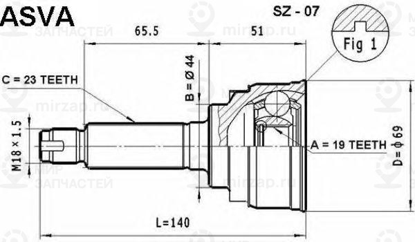 Запчасть ASVA SZ07