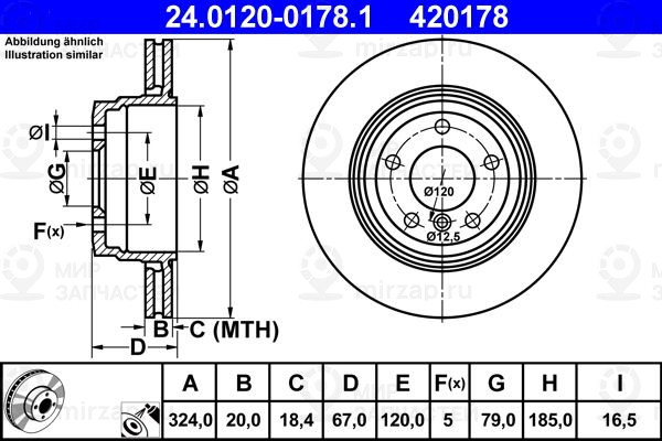 Запчасть ATE 24012001781