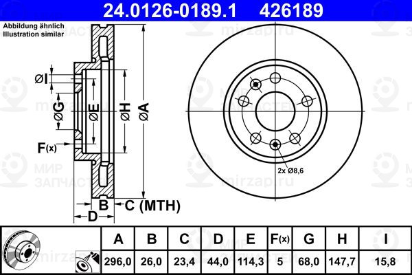 Запчасть ATE 24012601891