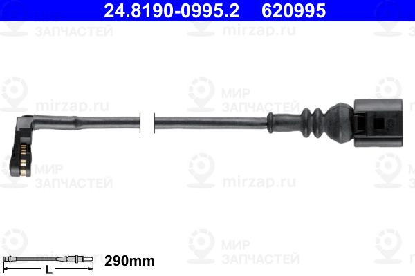Сигнализатор, износ тормозных колодок ATE 24819009952