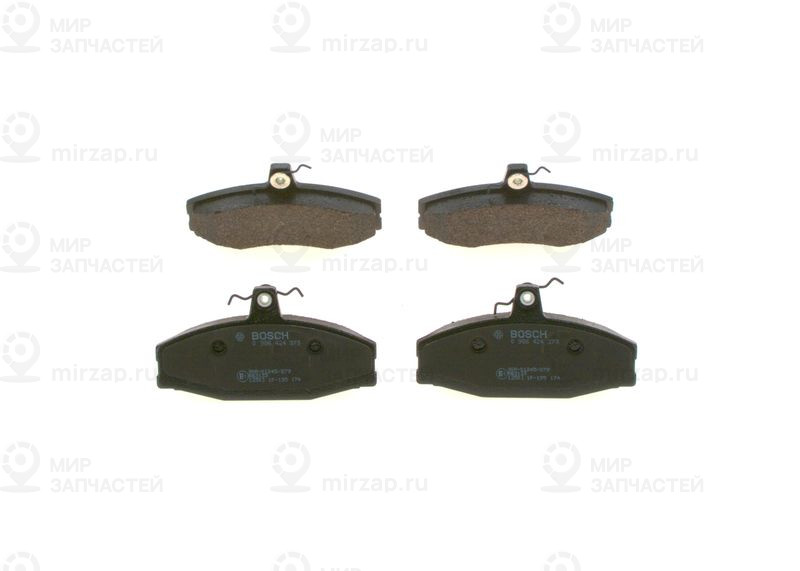 Комплект тормозных колодок, дисковый тормоз BOSCH 0986424373