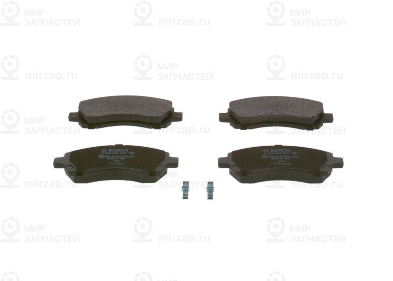 Комплект тормозных колодок, дисковый тормоз BOSCH 0986424770