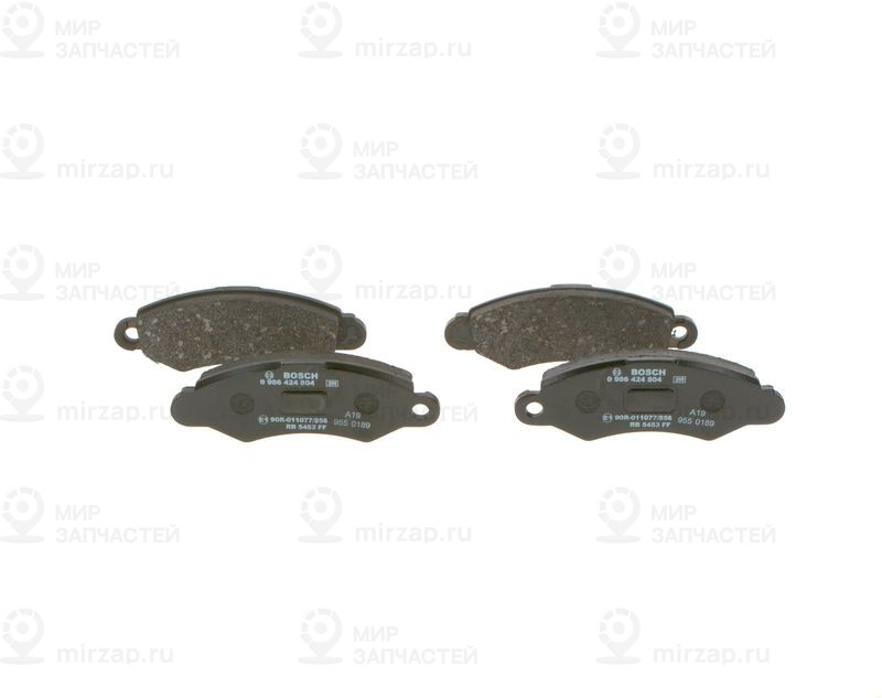 Комплект тормозных колодок, дисковый тормоз BOSCH 0986424804
