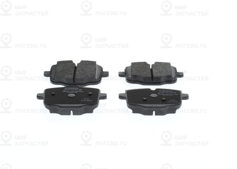 Комплект тормозных колодок, дисковый тормоз BOSCH 0986424922