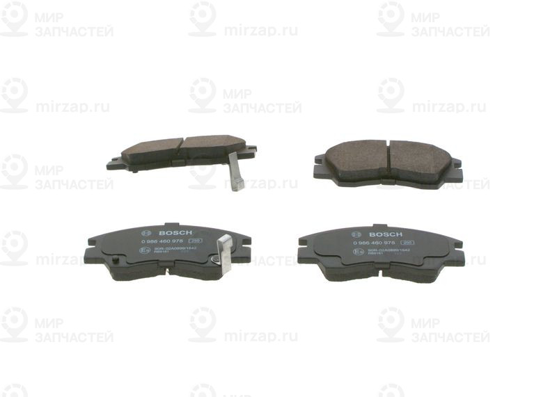 Комплект тормозных колодок, дисковый тормоз BOSCH 0986460978