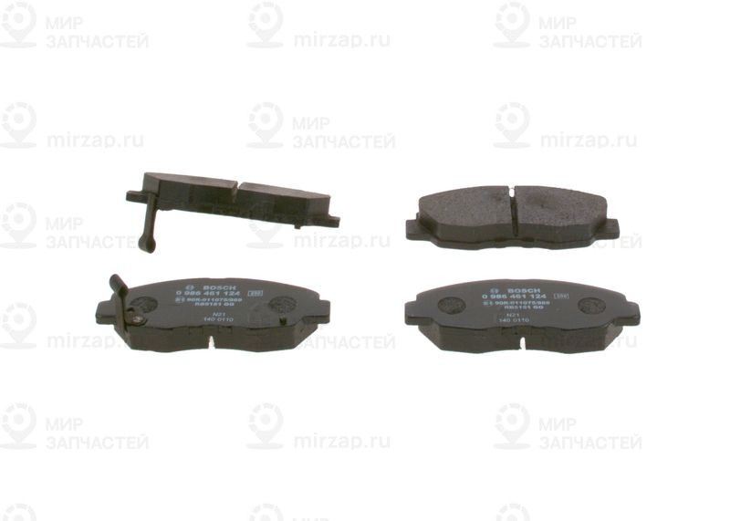 Комплект тормозных колодок, дисковый тормоз BOSCH 0986461124