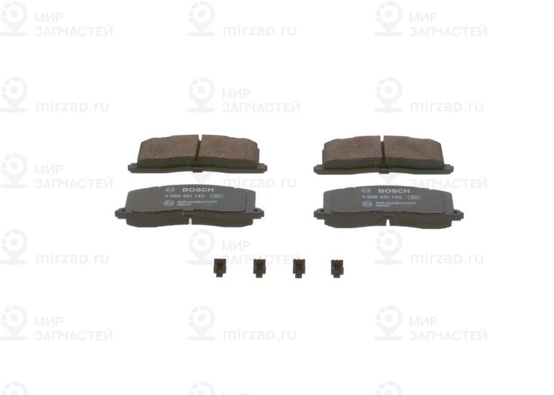 Комплект тормозных колодок, дисковый тормоз BOSCH 0986461140