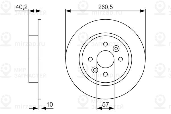 Тормозной диск BOSCH 0986479S85