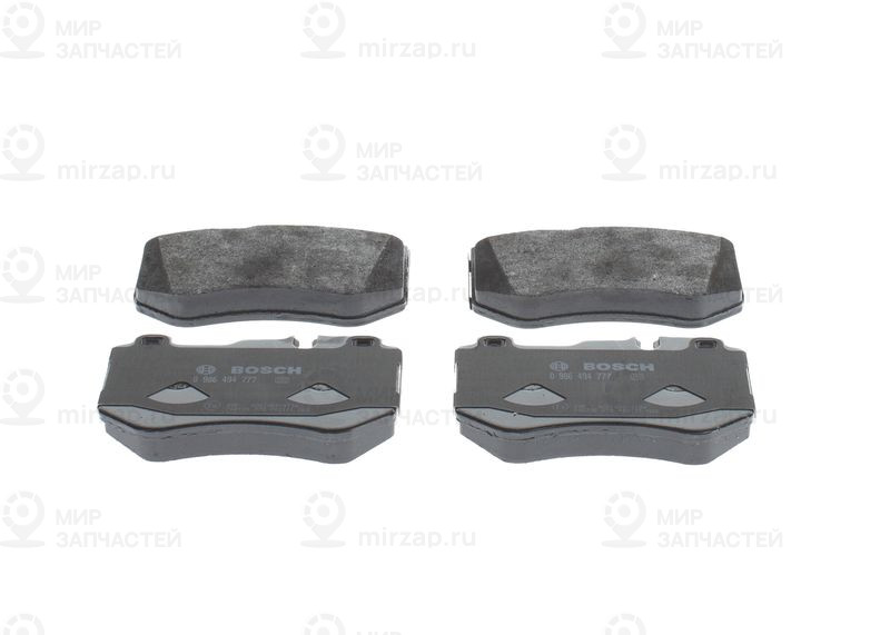 Комплект тормозных колодок, дисковый тормоз BOSCH 0986494777