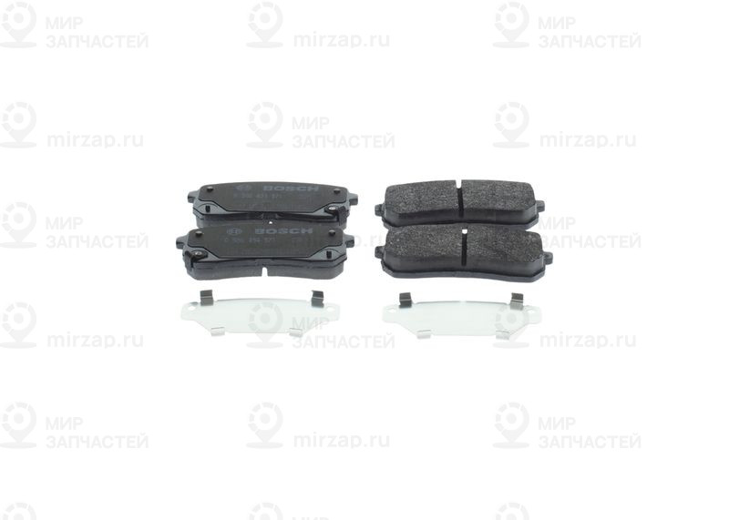 Комплект тормозных колодок, дисковый тормоз BOSCH 0986494971