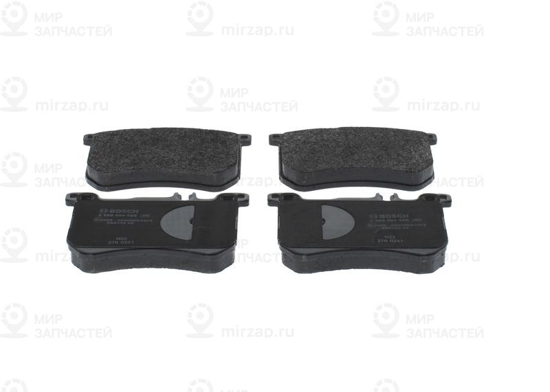 Комплект тормозных колодок, дисковый тормоз BOSCH 0986494985