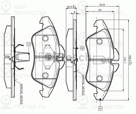Запчасть BOSCH 0986TB2030
