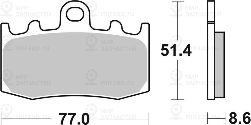 Комплект тормозных колодок, дисковый тормоз BREMBO 07BB26SA