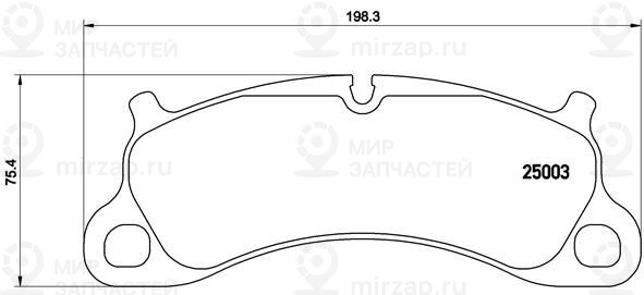 Комплект тормозных колодок, дисковый тормоз BREMBO P65025