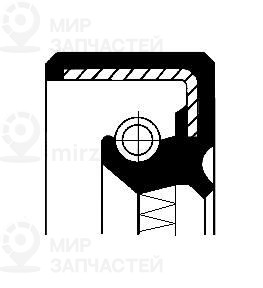 Уплотняющее кольцо, вспомогательный привод CORTECO 01012806B