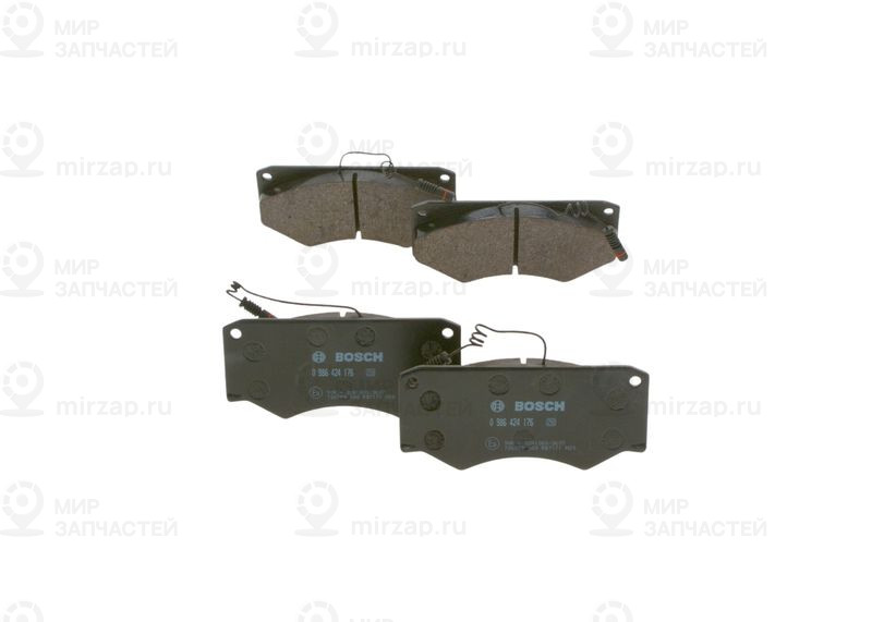 Комплект тормозных колодок, дисковый тормоз BOSCH 0986424176