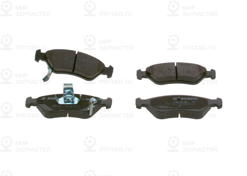 Комплект тормозных колодок, дисковый тормоз BOSCH 0986424725