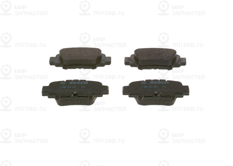 Комплект тормозных колодок, дисковый тормоз BOSCH 0986424800