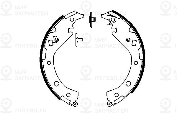 Комплект тормозных колодок BOSCH 0986487692