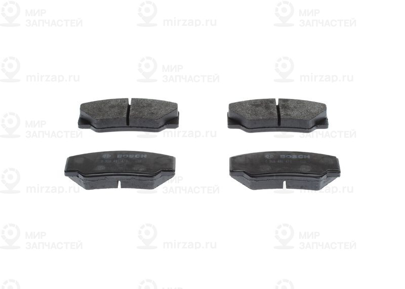 Комплект тормозных колодок, дисковый тормоз BOSCH 0986491410