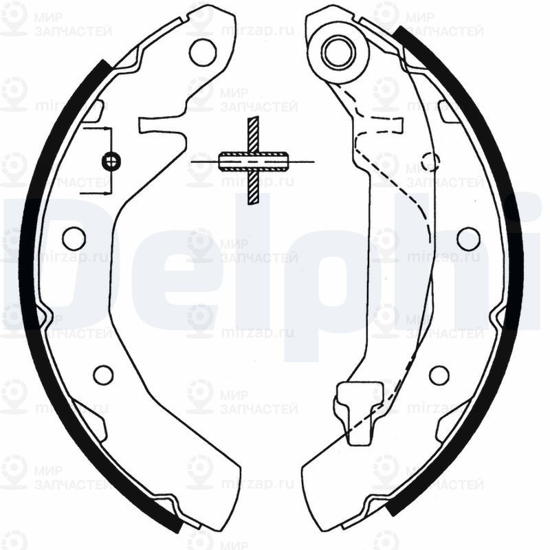 Комплект тормозных колодок DELPHI LS1821