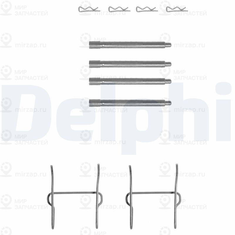 Комплектующие, колодки дискового тормоза DELPHI LX0154