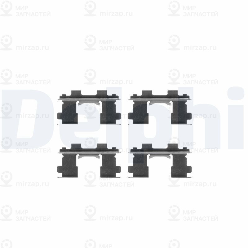 Комплектующие, колодки дискового тормоза DELPHI LX0252