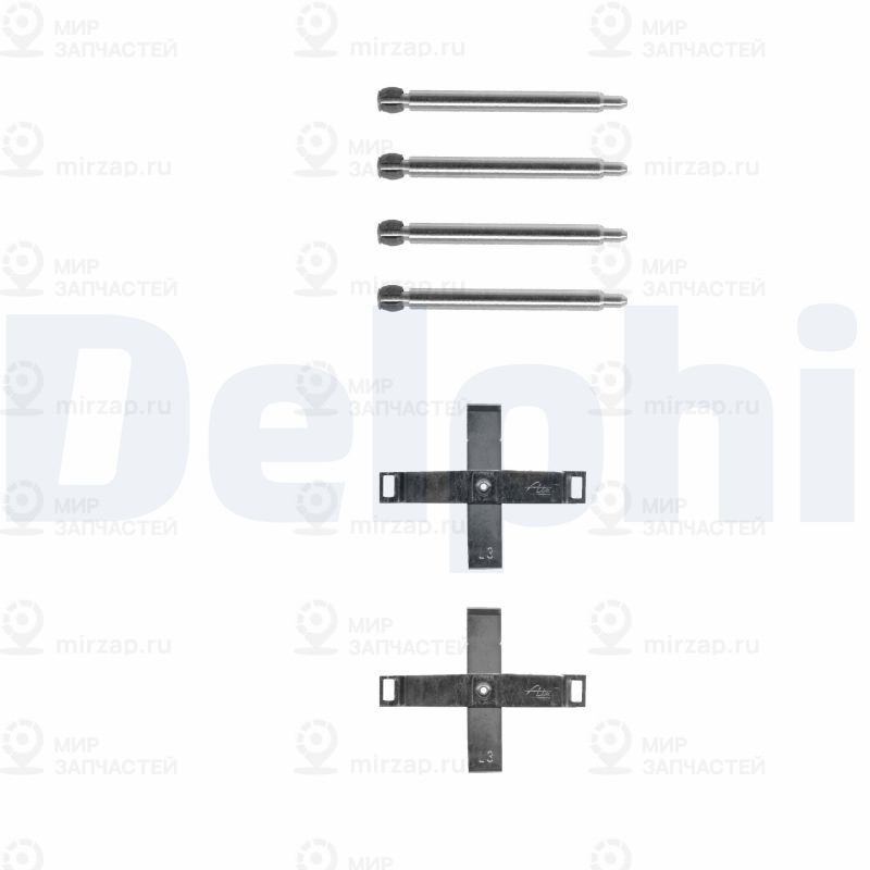Комплектующие, колодки дискового тормоза DELPHI LX0268