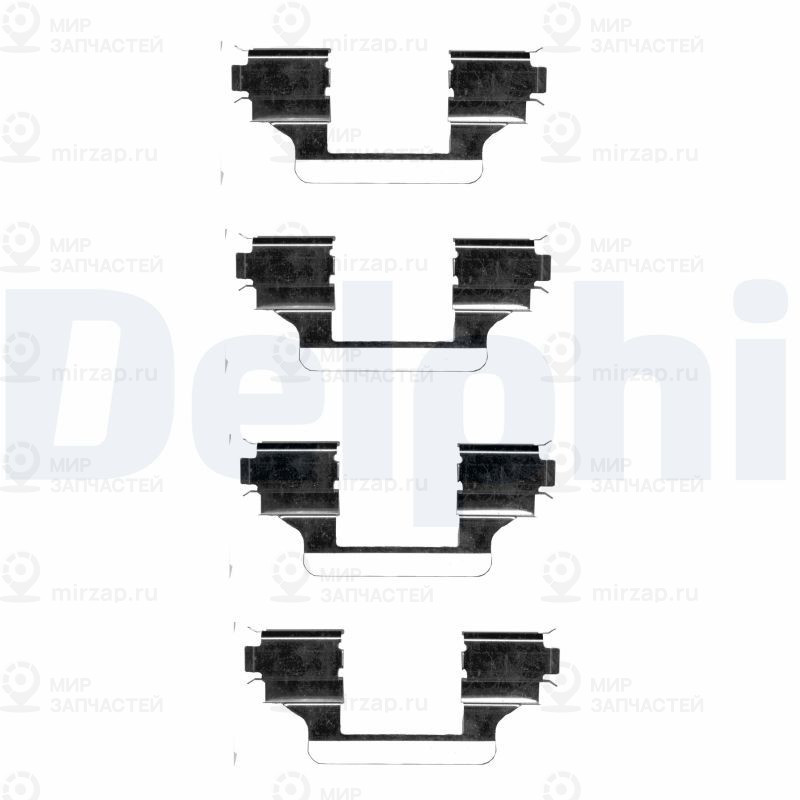 Комплектующие, колодки дискового тормоза DELPHI LX0403