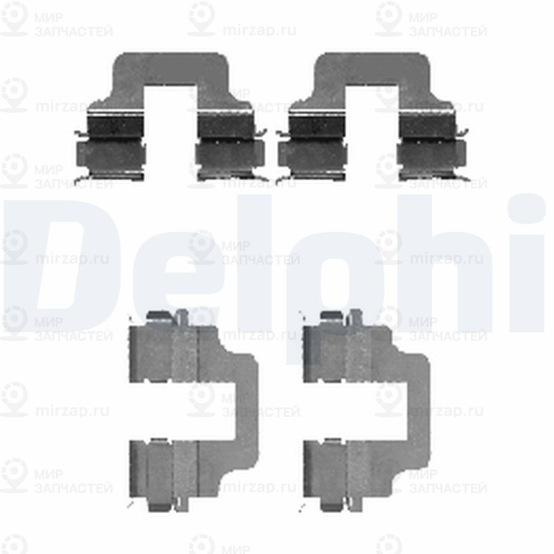 Комплектующие, колодки дискового тормоза DELPHI LX0473
