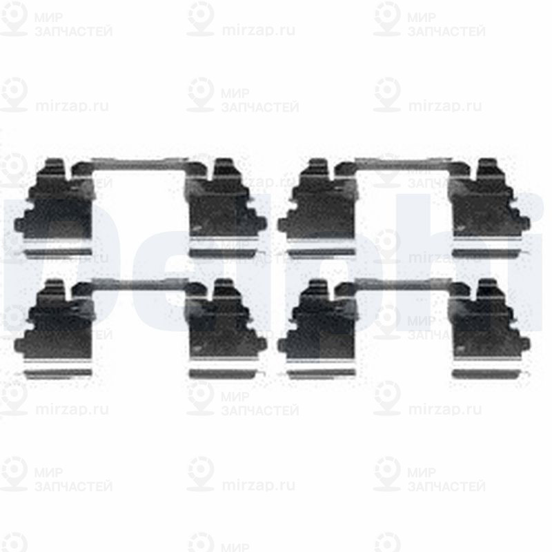Комплектующие, колодки дискового тормоза DELPHI LX0572