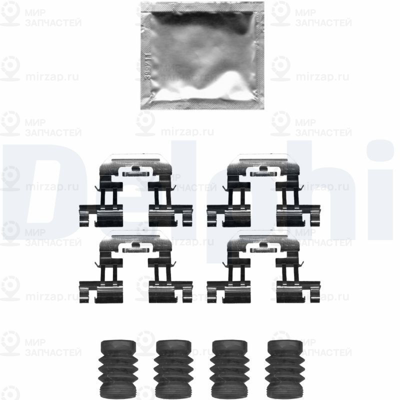 Комплектующие, колодки дискового тормоза DELPHI LX0677