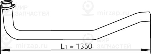 Труба выхлопного газа DINEX 47146