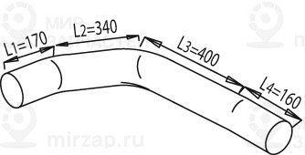Труба выхлопного газа DINEX 49132