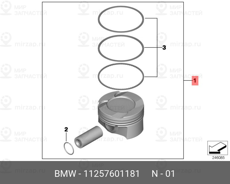 Запчасть BMW 11257601181