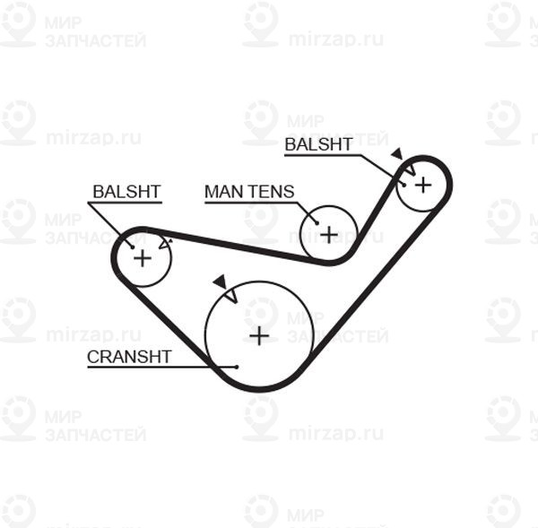 Запчасть GATES 5456XS
