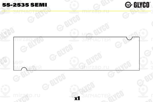 Втулка подшипника, шатун GLYCO 55-2535 SEMI