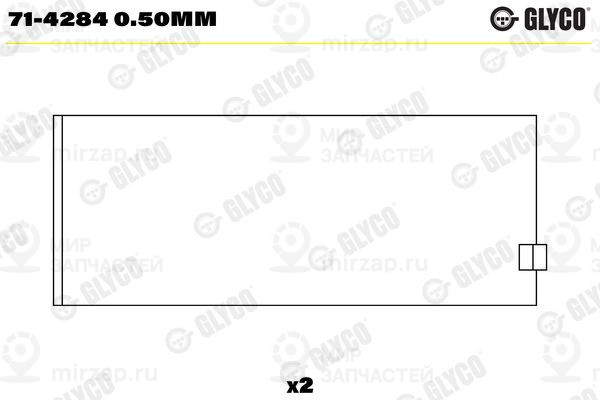 Шатунный подшипник GLYCO 714284050MM