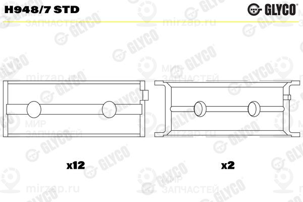 Запчасть GLYCO H9487STD