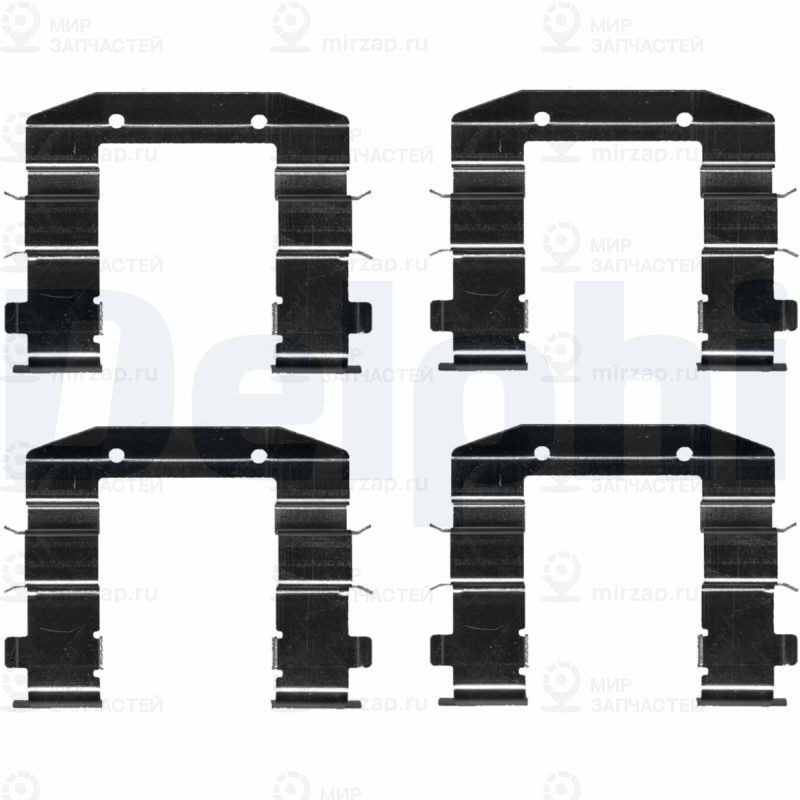Комплектующие, колодки дискового тормоза DELPHI LX0688