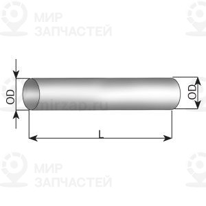 Труба выхлопного газа, универсальная DINEX 94727
