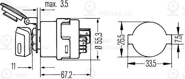 Запчасть HELLA 6JB003959001