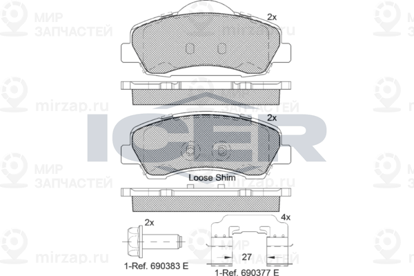 Запчасть ICER 182131067