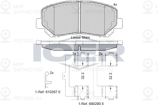 Запчасть ICER 182196200