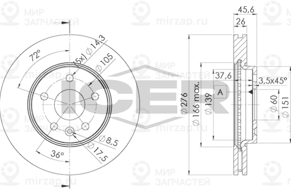 Запчасть ICER 78BD15592