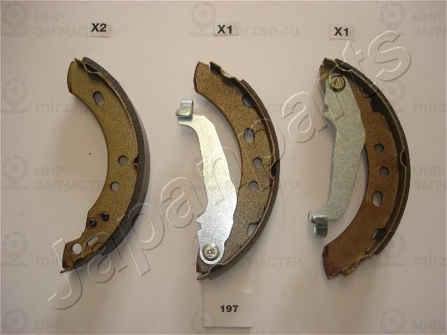 Комплект тормозных колодок JAPANPARTS GF197AF