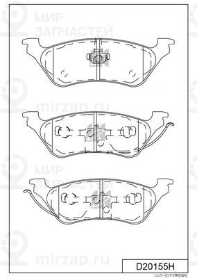 Запчасть KASHIYAMA D20155H