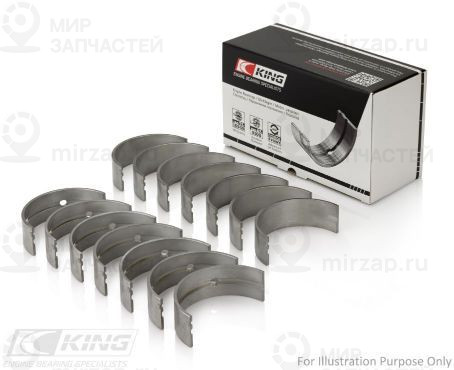 Комплект подшипников коленчатого вала KING MB7004CP025